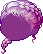 Black Bittersweet Hair, purple