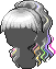 Black Rainbow Hair