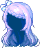 Shiny Ribbon Hair, blue