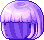 Black Sunny Hair, purple