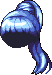 High Ponytail Hair, blue