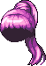 High Ponytail Hair, purple
