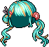 Tangy Top Hair, green