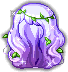 Black Sylvan Forest Hair, purple