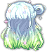 Black Vella Hair, green