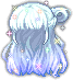 Black Vella Hair, blue