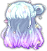 Black Vella Hair, purple