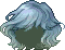 Black European Style Hair, blue