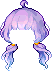 Rough Volume Hair, purple