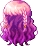 Spring Flower Hair, red