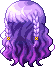 Spring Flower Hair, purple