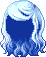 Black Princess Hair, blue