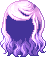 Black Princess Hair, purple