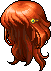 Black Irena Hair, orange