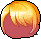 Black Short Swordswoman Hair, orange