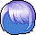 Black Short Swordswoman Hair, purple