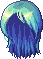Black Slip Hair, blue