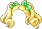 Black Royal Twin Tails Hair, blonde