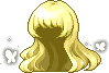 Black Glam Shiny Hair, blonde