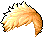 Black Hipster Wave Hair, orange