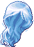 Black Soprano Hair, blue
