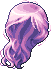 Black Soprano Hair, purple