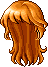 Black Irena Hair, orange