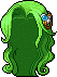 Hilla Android Hair, green