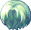 Black Antique Hair, green