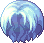 Black Antique Hair, blue