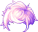 Black Frosty Hair, purple