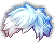 Temporal White Rabbit Hair, blue