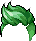 New Mohican Hair, green