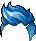 New Mohican Hair, blue