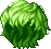 Black Flash Hair, green