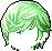 White Mage Hair, green