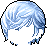 White Mage Hair, blue