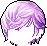White Mage Hair, purple