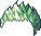 White Smoky Wild Hair, green