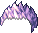 White Smoky Wild Hair, purple