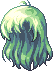 Black Forgotten Hero Hair, green