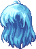 Black Forgotten Hero Hair, blue