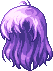 Black Forgotten Hero Hair, purple