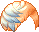Feather Dye Hair, orange