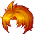Damien Hair, orange