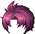 Damien Hair, purple