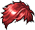 Pearl Hair, red