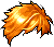 Pearl Hair, orange
