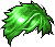 Pearl Hair, green