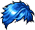 Pearl Hair, blue